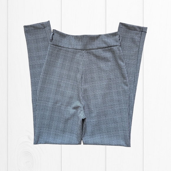 Forever 21 Women's Grey Checked/Houndstooth Print High Waist Skinny Pants - Picture 8 of 16